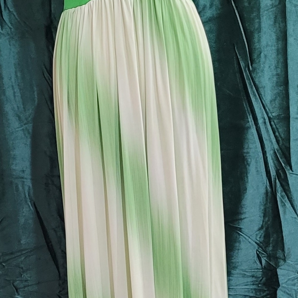 Baby Phat Green Ombre Plunge Maxi Dress - Picture 5 of 8
